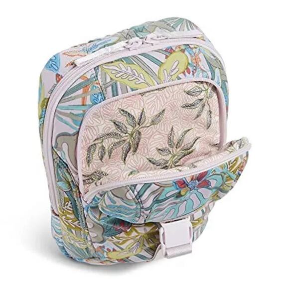 NWT   Vera Bradley Women\'s Cotton Utility Sling Backpack, Rain Forest Canopy main image 12